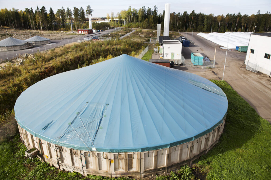 byggnad för biogödsel