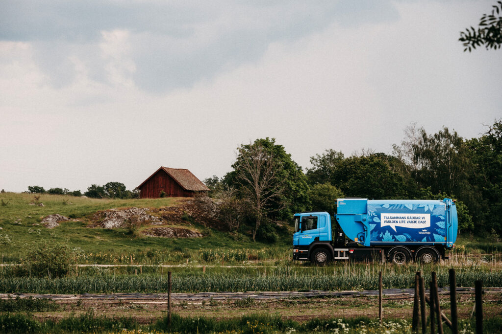 sopbil på landsbygden